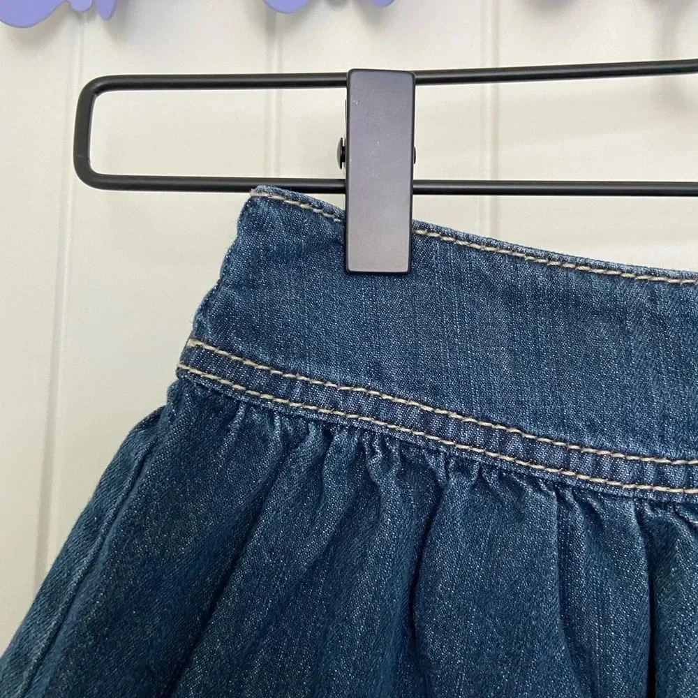 NWOT | Gymboree toddler girl’s colorful striped‎ denim skirt — size 4